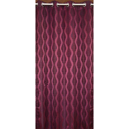 Curtain, (Presto) ICMML1777_LD2, Purple Color Abstract Long Door curtain Set of 2, Curtain-VT16073-44X108 inches