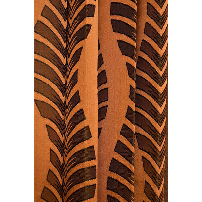 Curtain, (Presto) ICMML1778_LD2, Brown Color Abstract Long Door curtain Set of 2, Curtain-VT16074-44X108 inches