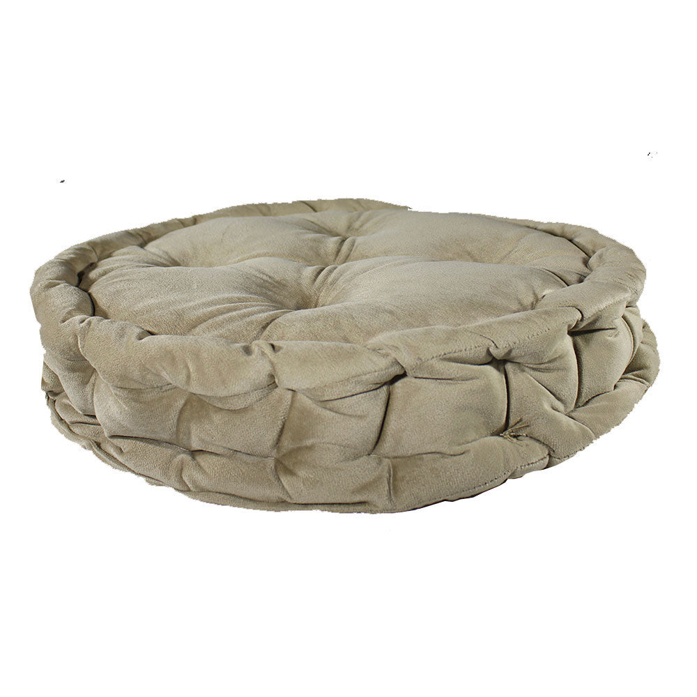 Cushion, Cream Color Cushion, Cushion in Round Shape, Chair Pad, Chair Cushion, Cushion - VT16076