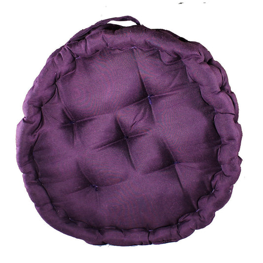 Cushion, Purple Color Cushion, Cushion in Round Shape, Chair Pad, Chair Cushion, Cushion - VT16077