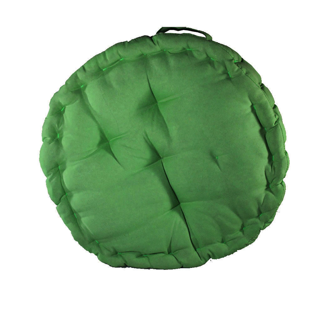 Cushion, Green Color Cushion, Cushion in Round Shape, Chair Pad, Chair Cushion, Cushion - VT16078