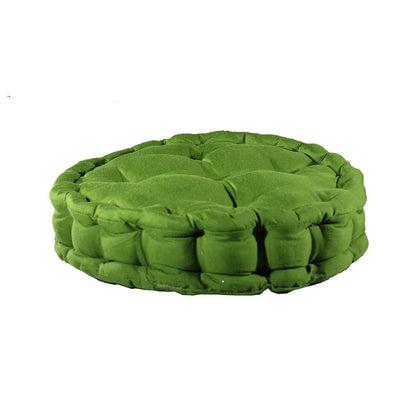 Cushion, Green Color Cushion, Cushion in Round Shape, Chair Pad, Chair Cushion, Cushion - VT16078