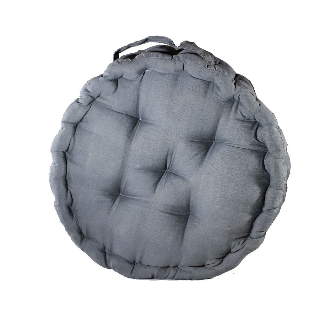 Cushion, Grey Color Cushion, Cushion in Round Shape, Chair Pad, Chair Cushion, Cushion - VT16079