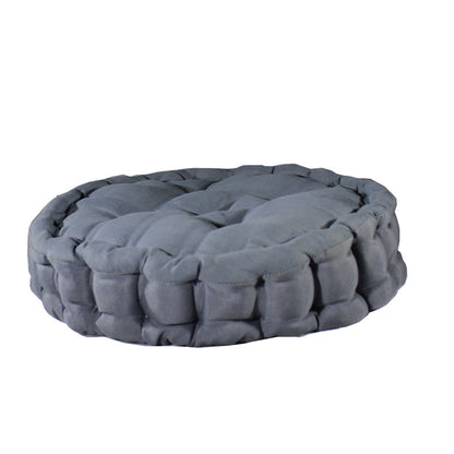 Cushion, Grey Color Cushion, Cushion in Round Shape, Chair Pad, Chair Cushion, Cushion - VT16079