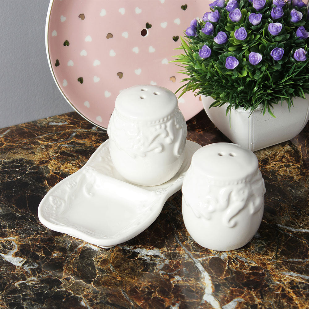 Salt & Pepper Shakers, AVA-GS2-06(A Vintage Affair), Abstract Salt & Pepper Shaker with Stand, Salt & Pepper Shakers - VT16091