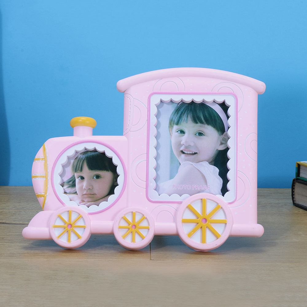 Photo Frame, AVA-HT-10a(A Vintage Affair), Cute Train 2-Photo Frame - Pink, Photo Frame - VT16096