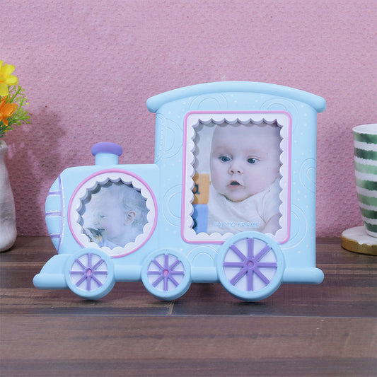 Photo Frame, AVA-HT-10b(A Vintage Affair), Cute Train 2-Photo Frame - Blue, Photo Frame - VT16097