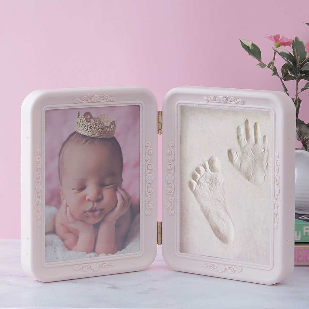 Photo Frame, AVA-XK3-10A(A Vintage Affair), Newborn Baby Photo & Mould Frame Gift Set - Pink, Photo Frame - VT16102