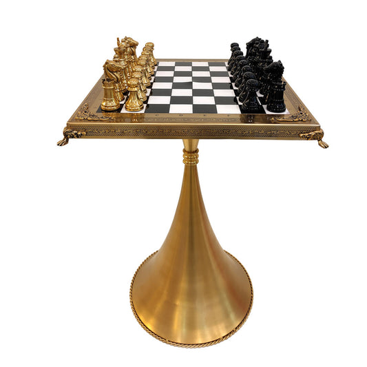 Chess Table, Chess Table with Gold Color, Chess Table - VT2074