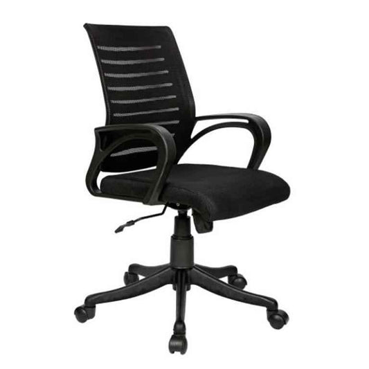 Office Chair, Boom Net Chair, Black Mesh Back Revolving Chair, Office Chair - VT21000