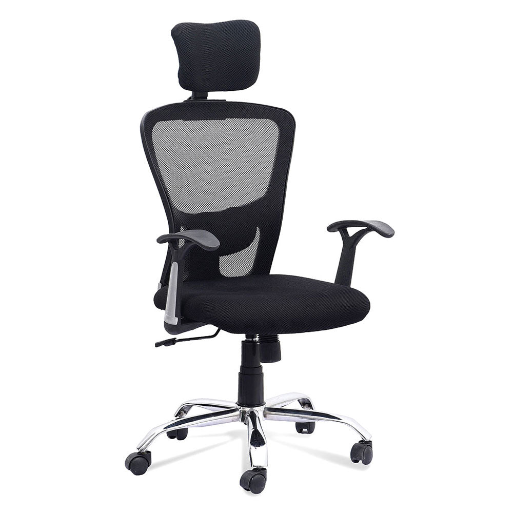 Office Chair, Jazz Office Chair, Black Mesh Revolving Chair, Office Chair - VT21003