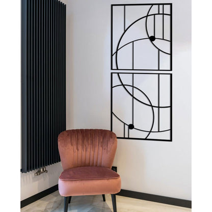 Wall Organizer, (Grista Metals) GM-WD-W-06, Geometric Large Decorations, Metal Wall Art Decor, Wall Art- VT2220