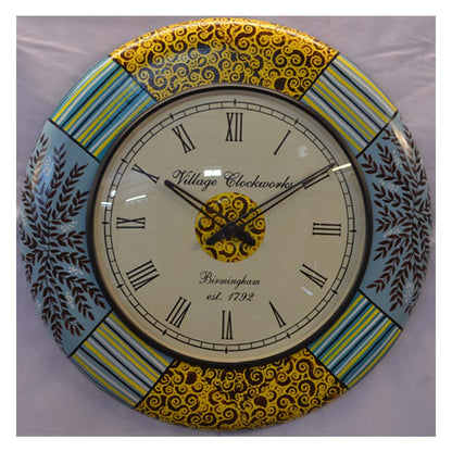 Wall Clock, NP-006, 
Wooden Base With Hand Paint Clock, Wall Clock - VT2226