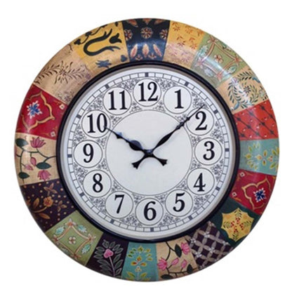 Wall Clock, NP-009, 
Wooden Base With Hand Paint Clock, Wall Clock - VT2229