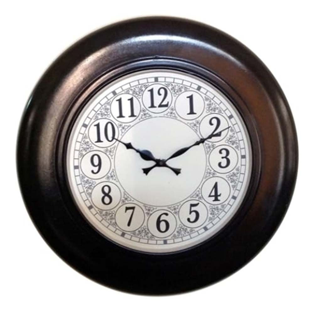 Wall Clock, NP-013, 
Wooden Base With Plain Brown Polish Clock, Wall Clock - VT2234