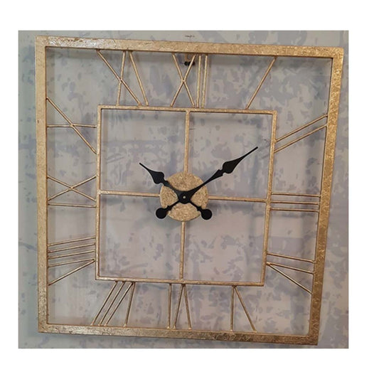 Wall Clock, NP-016 (NAVIKA PRODUCTION), 
Antique Iron Sqaure Clock, Wall Clock - VT2257