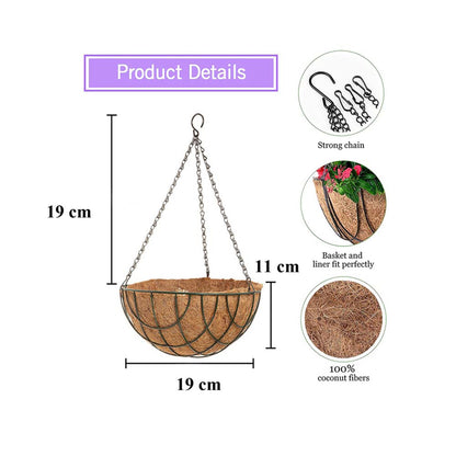 Hanging Plant (COIRGARDEN) � Coir Hanging Basket/Planter � 6 Inch-Pack of 4, hanging plant - VT 2268