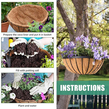 Hanging Plant (COIRGARDEN) � Coir Hanging Basket/Planter � 6 Inch-Pack of 2, hanging plant - VT 2269