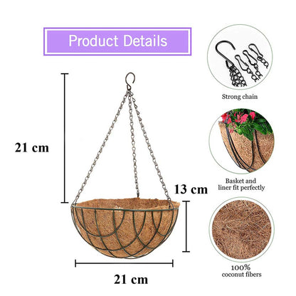 Hanging Plant (COIRGARDEN) � Coir Hanging Basket/Planter � 8 Inch-Pack of 4, hanging plant - VT 2271