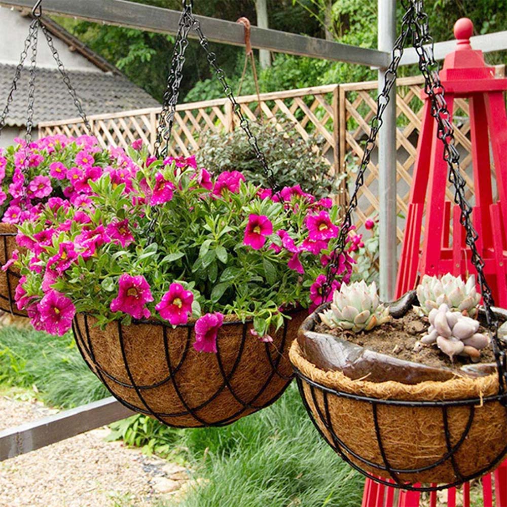10 inch hanging planter Hanging Plant (COIRGARDEN) Coir Hanging Basket/Planter 10 Inch-Pac – Furnisco