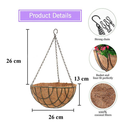 Hanging Plant (COIRGARDEN) � Coir Hanging Basket/Planter � 10 Inch-Pack of 2, hanging plant - VT 2272