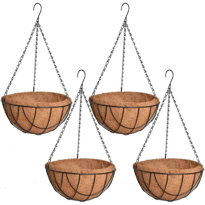 COIRGARDEN � Coir Hanging Basket/Planter � 10 Inch-Pack of 4, hanging plant - VT 2273