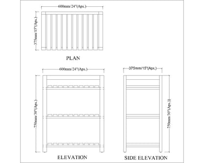 Toilet Accessory, Storage Rack, Bathroom Rack, Solid Wood Rack, Toilet Accessory - VT2331