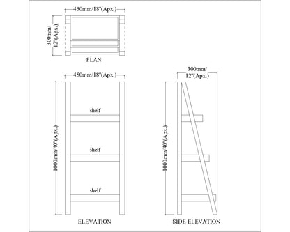 Toilet Accessory, Storage Rack, Bathroom Rack, Solid Wood Rack, Toilet Accessory - VT2333