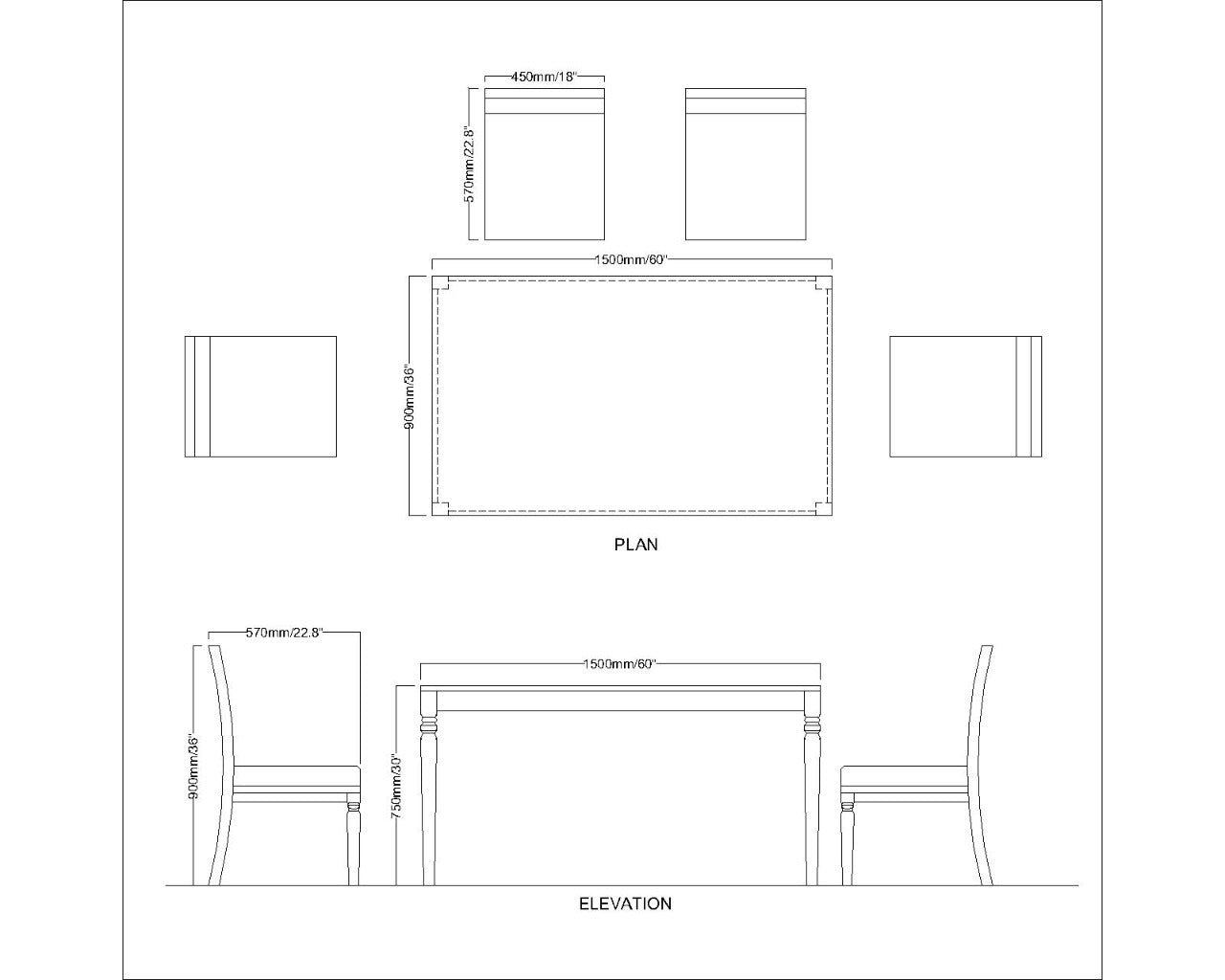 Affordable Dining Set with Table and 4 Chairs in Brown Color Wood - VT3061