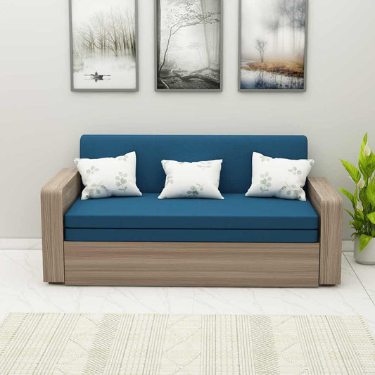 Sofa Cum Beds, Sofa Cum Beds in Blue Color, Sofa Cum Beds with Storage, Sofa Cum Beds - VT4066