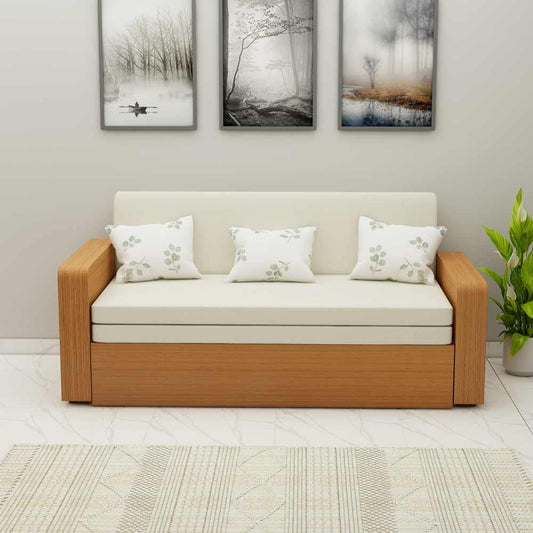 Sofa Cum Beds, Sofa Cum Beds in White Color, Sofa Cum Beds with Storage, Sofa Cum Beds - VT4067