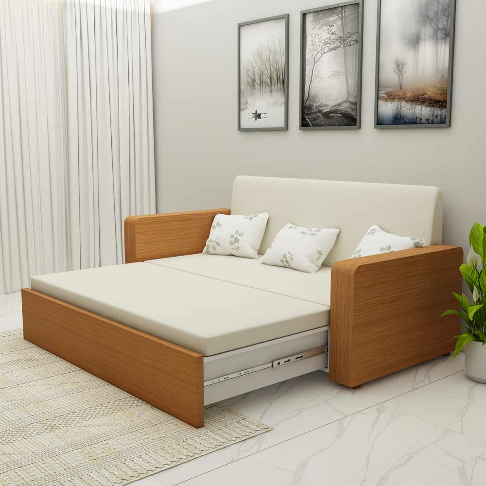Sofa Cum Beds, Sofa Cum Beds in White Color, Sofa Cum Beds with Storage, Sofa Cum Beds - VT4067