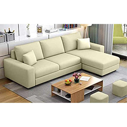 L Shape Sofa, L Shape Sofa in Beige Color, L Shape Sofa Set with Cushions, L Shape Sofa -VT4093