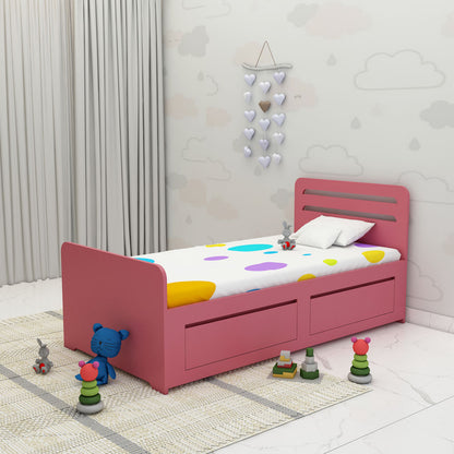 Panel Bed, Panel Bed in Pink Color, Panel Bed for Kids, Panel Bed - VT5066