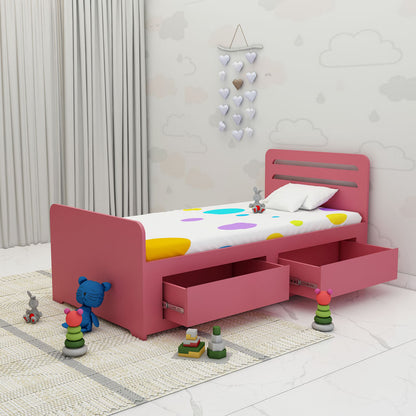 Panel Bed, Panel Bed in Pink Color, Panel Bed for Kids, Panel Bed - VT5066