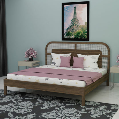 Bed, King Size Bed, Full Size Bed, Bed for Bedroom, Wooden Bed, Bed in Brown Color, Bed in Wooden Legs, Classical Bed, Bed - VT5081