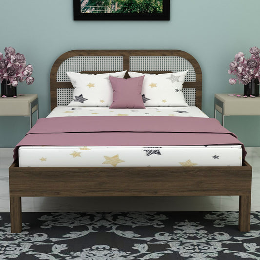 Bed, Queen Size Bed, Bed for Bedroom, Wooden Bed, Bed in Brown Color, Bed in Wooden Legs, Classical Bed, Bed - VT5083