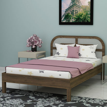 Bed, Queen Size Bed, Bed for Bedroom, Wooden Bed, Bed in Brown Color, Bed in Wooden Legs, Classical Bed, Bed - VT5083