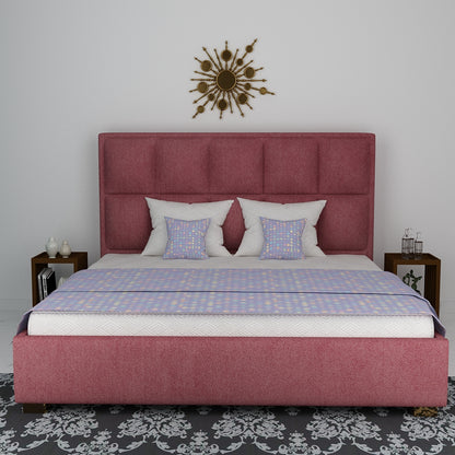 Bed, King Size Bed, Full Size Bed, Bed for Bedroom, Bed in Pink Color, Bed with Golden Legs, Bed - VT5087