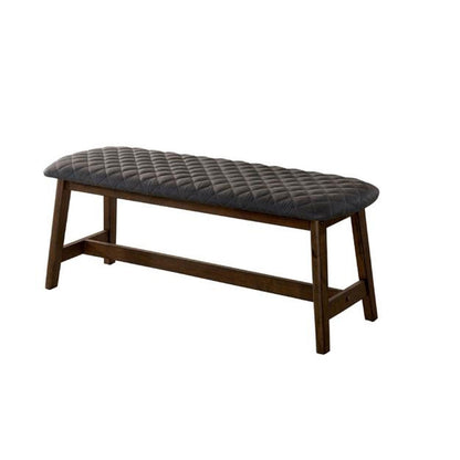 Seating Bench, Black & Brown Seating Bench, Seating Bench with Wooden Legs, Seating Bench- VT6056