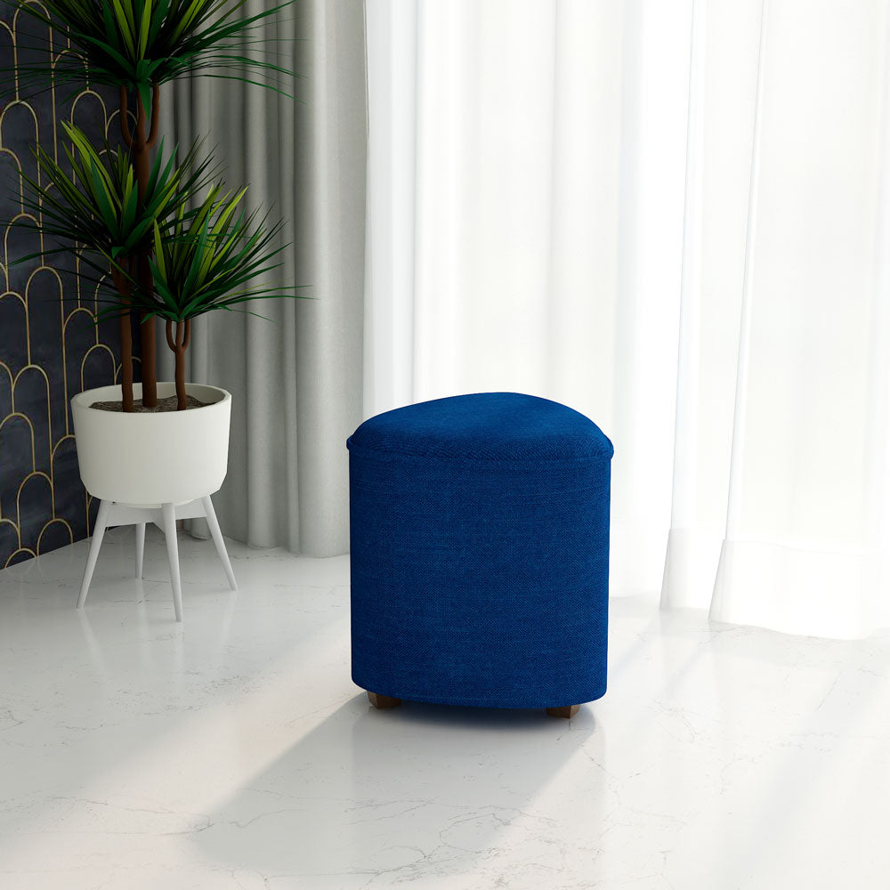 Ottomans, Ottomans in Blue Color, Ottomans with Wooden Legs, Ottomans - VT6063