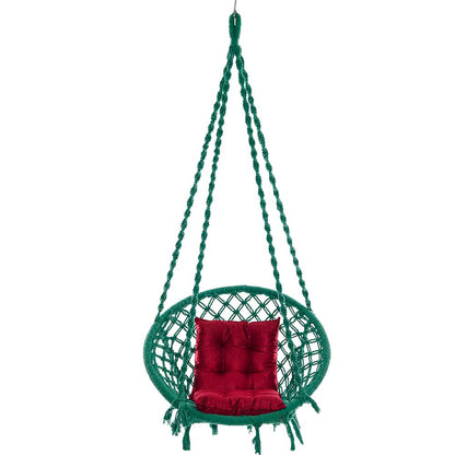 SWING, Swing in Green Color, Swing with 1 Rod, Swing with 2 S Hook, Swing with Square Cushion, Swing with Chain, Swing - VT6080