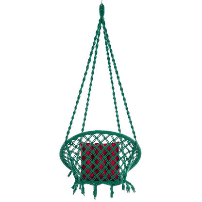 SWING, Swing in Green Color, Swing with 1 Rod, Swing with 2 S Hook, Swing with Square Cushion, Swing with Chain, Swing - VT6080