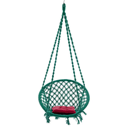 SWING, Swing in Green Color, Swing with 1 Rod, Swing with 2 S Hook, Swing with Square Cushion, Swing with Chain, Swing - VT6081