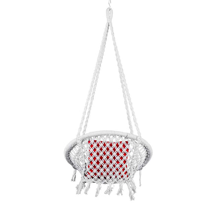 SWING, Swing in White Color, Swing with 1 Rod, Swing with 2 S Hook, Swing with Square Cushion, Swing with Chain, Swing - VT6084