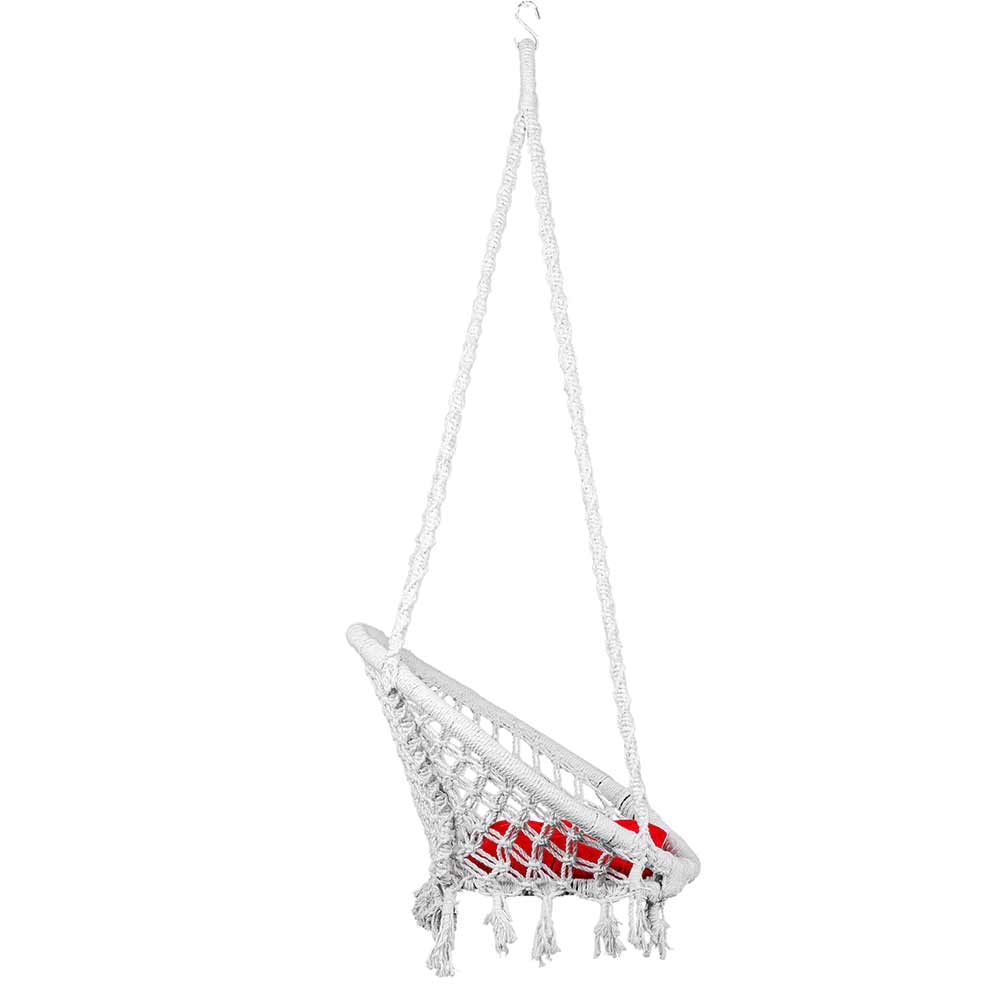 SWING, Swing in White Color, Swing with 1 Rod, Swing with 2 S Hook, Swing with Square Cushion, Swing with Chain, Swing - VT6085