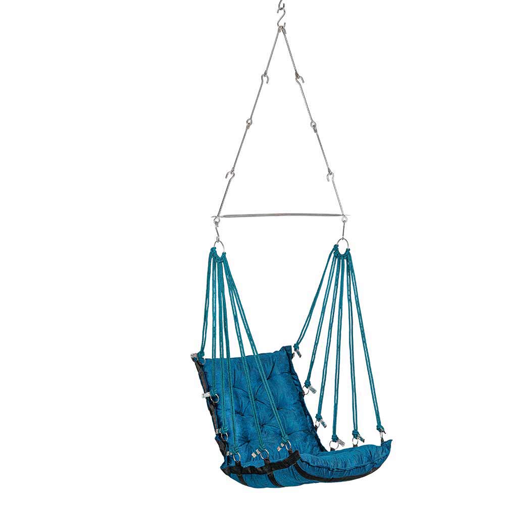 SWING, Swing in Blue Color, Swing with 1 Rod, Swing with 2 S Hook, Swing with Square Cushion, Swing with Chain, Swing - VT6086