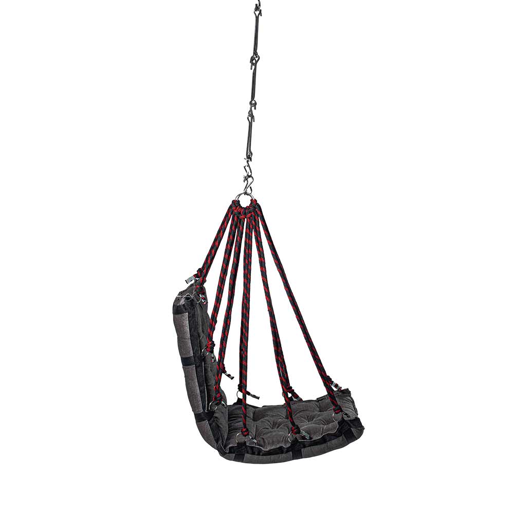 SWING, Swing in Grey Color, Swing with 1 Rod, Swing with 2 S Hook, Swing with Square Cushion, Swing with Chain, Swing - VT6089