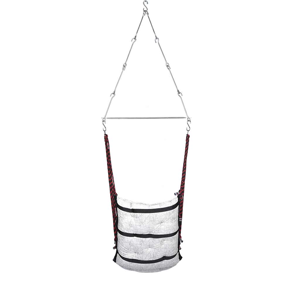 SWING, Swing in White Color, Swing with 1 Rod, Swing with 2 S Hook, Swing with Square Cushion, Swing with Chain, Swing - VT6091