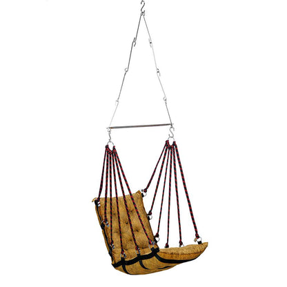 SWING, Swing in Golden Color, Swing with 1 Rod, Swing with 2 S Hook, Swing with Square Cushion, Swing with Chain, Swing - VT6093